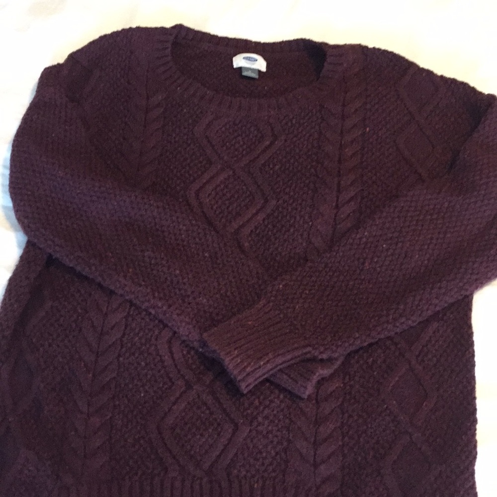 Cable knit sweater